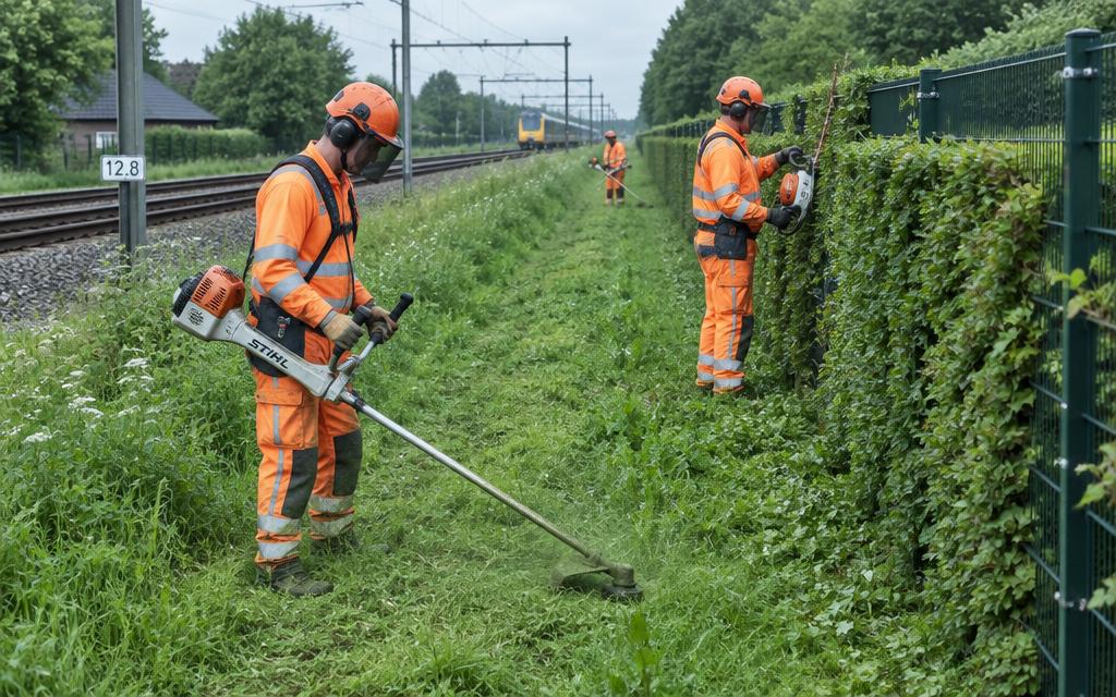 Groenonderhoud langs het spoor